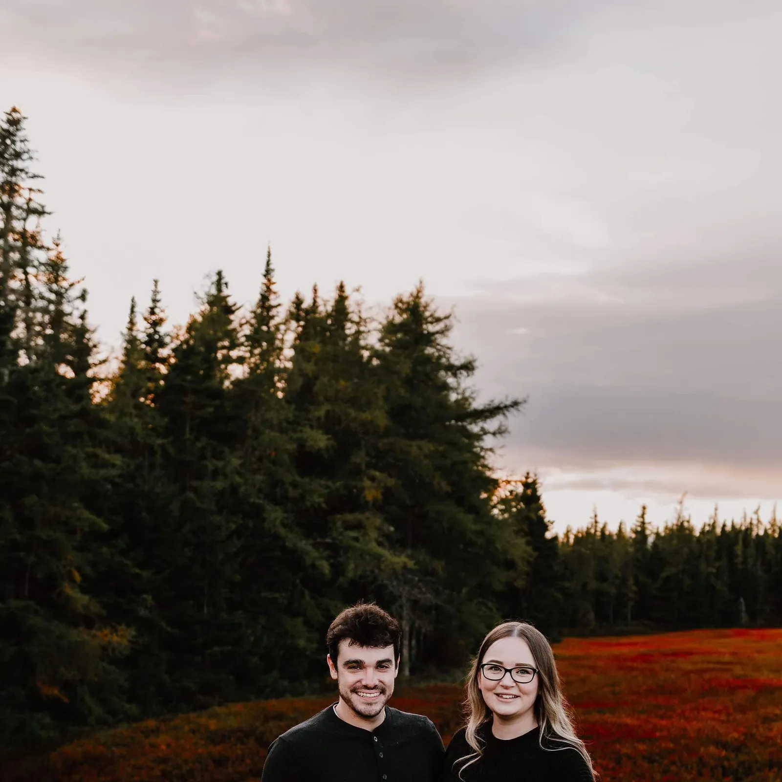 Jeremy and Kelsey together outdoors